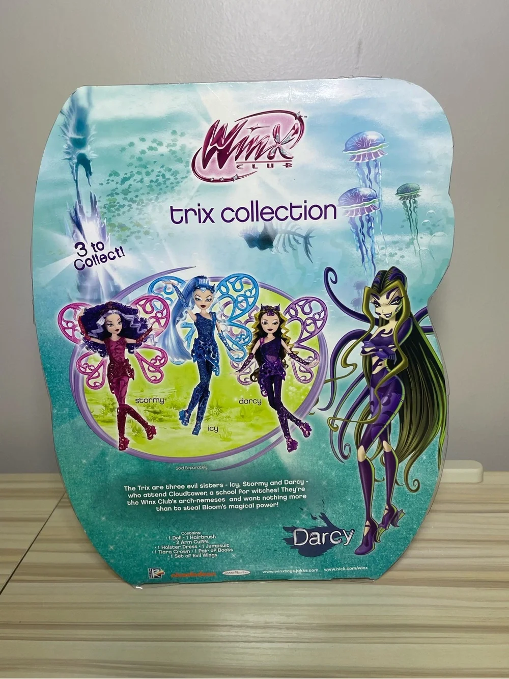 WINX Club ‘Darcy’ Fairy Doll Queen of Darkness NIB 2013 ToysRUs Exclusive RARE